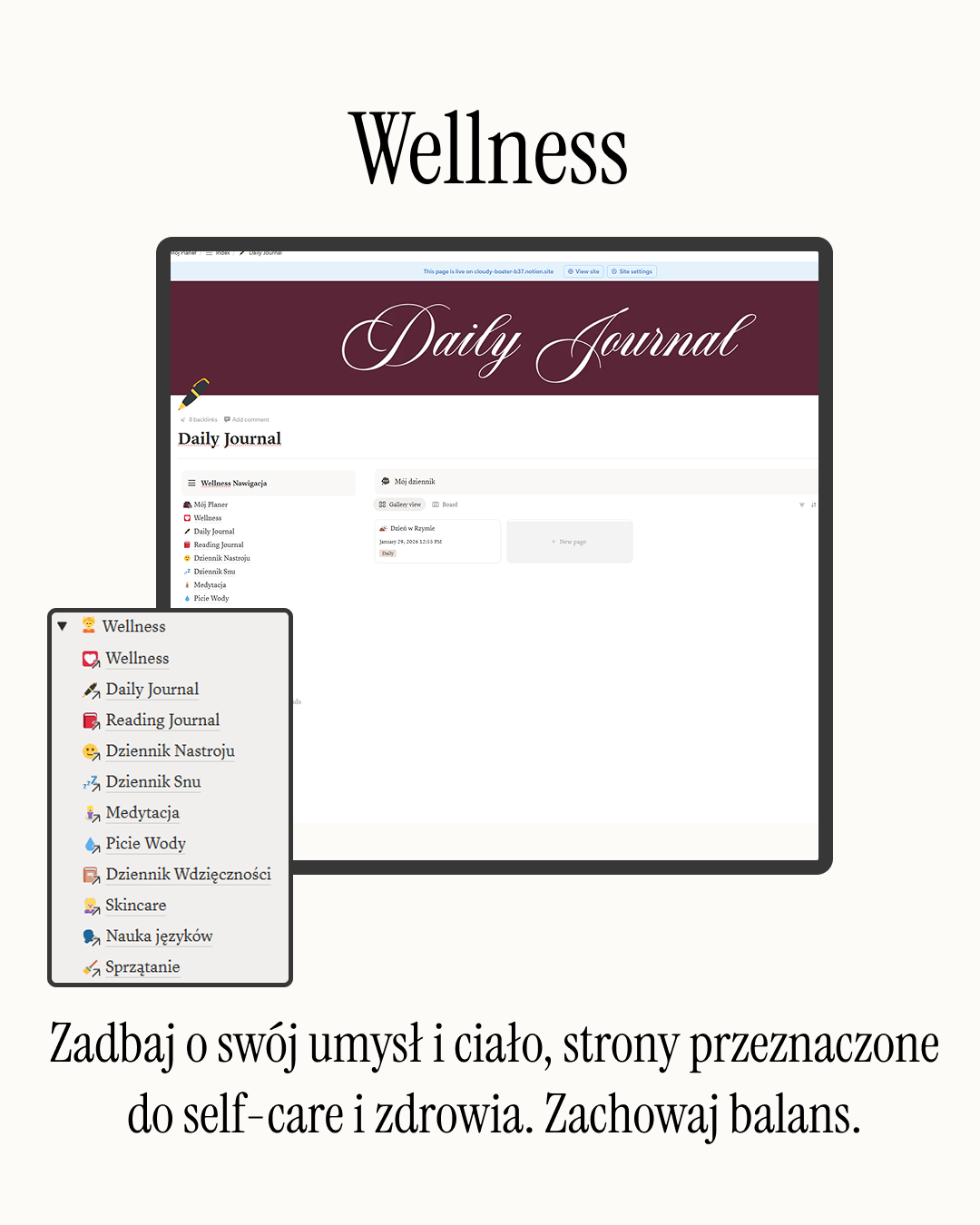 Planer Notion 2026 All-in-One